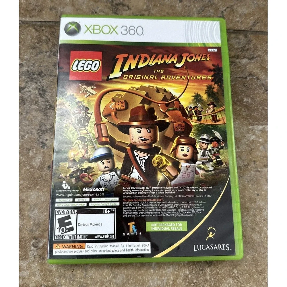 Microsoft Xbox 360 Lego Indiana Jones & Kung Fu Panda Video Games (2-Disc)